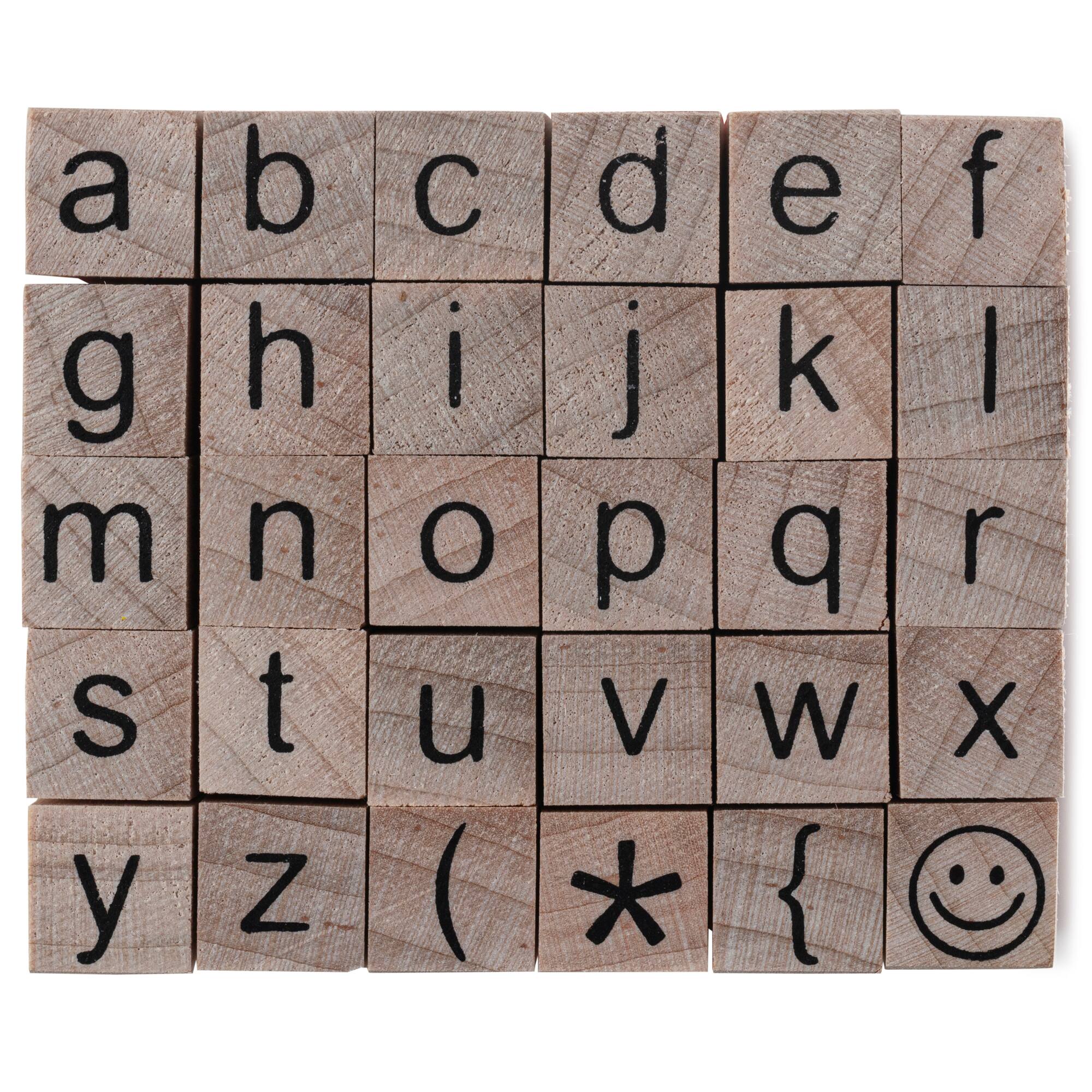 Lowercase Alphabet Wood Stamp Set by Recollections